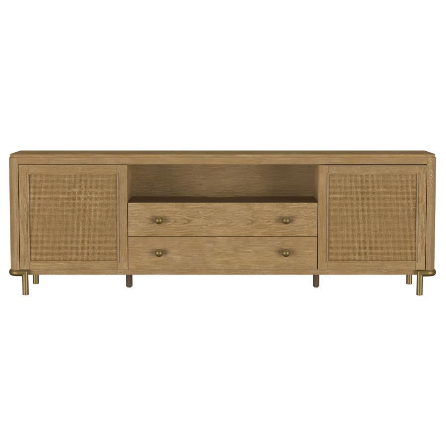 Arini - Rattan Cane 2 - Door TV Stand Media Console TV Stands by Coaster Fine Furniture - Walls Furniture & Mattress
