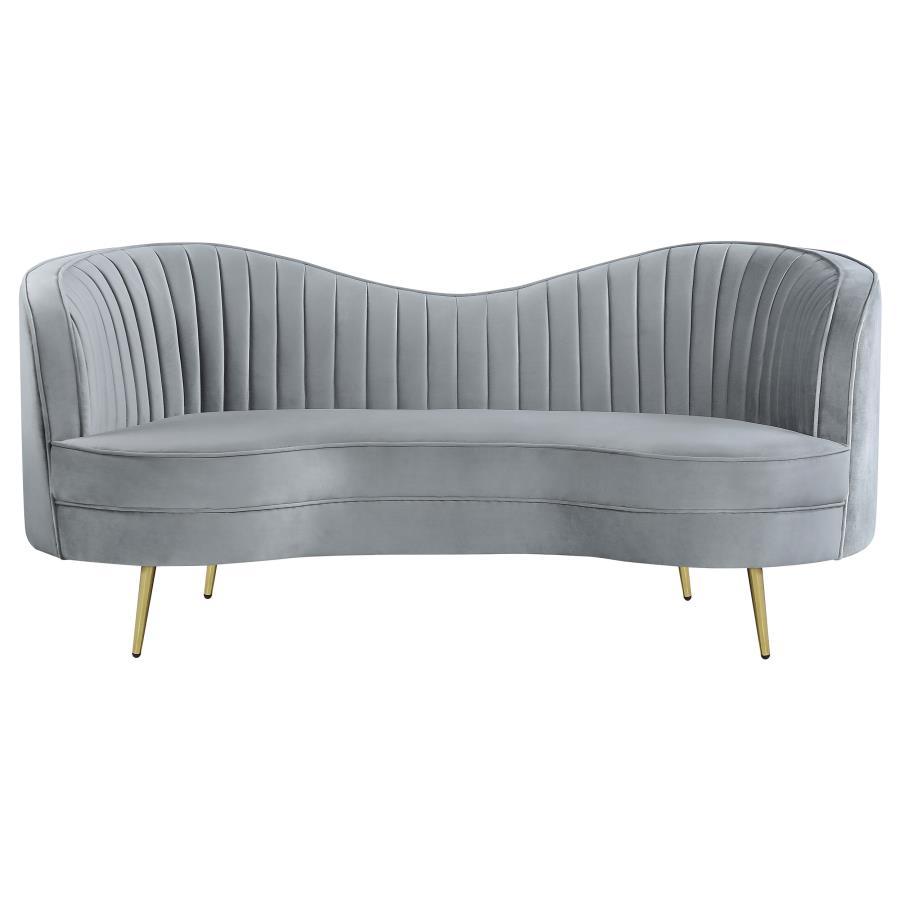 Sophia - Upholstered Channel Tufted Loveseat Stationary Loveseats by CoasterEssence - Walls Furniture & Mattress