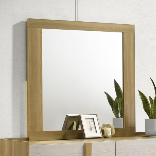 Hyland - Dresser Mirror - Natural Bedroom Mirrors by Coaster Fine Furniture - Walls Furniture & Mattress
