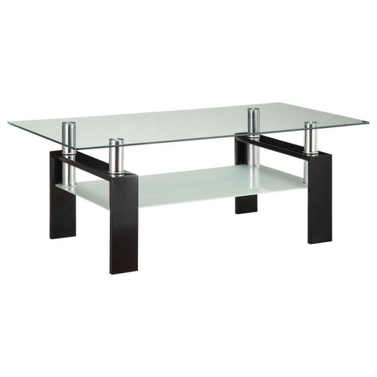 Dyer - 1 - Shelf Rectangular Glass Top Table End Tables by CoasterEveryday - Walls Furniture & Mattress
