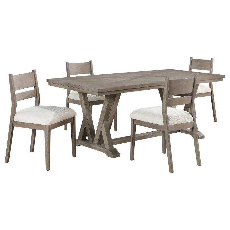 Cornelia - Rectangular Dining Table Set 5 Piece Dining Room Sets by CoasterEveryday - Walls Furniture & Mattress