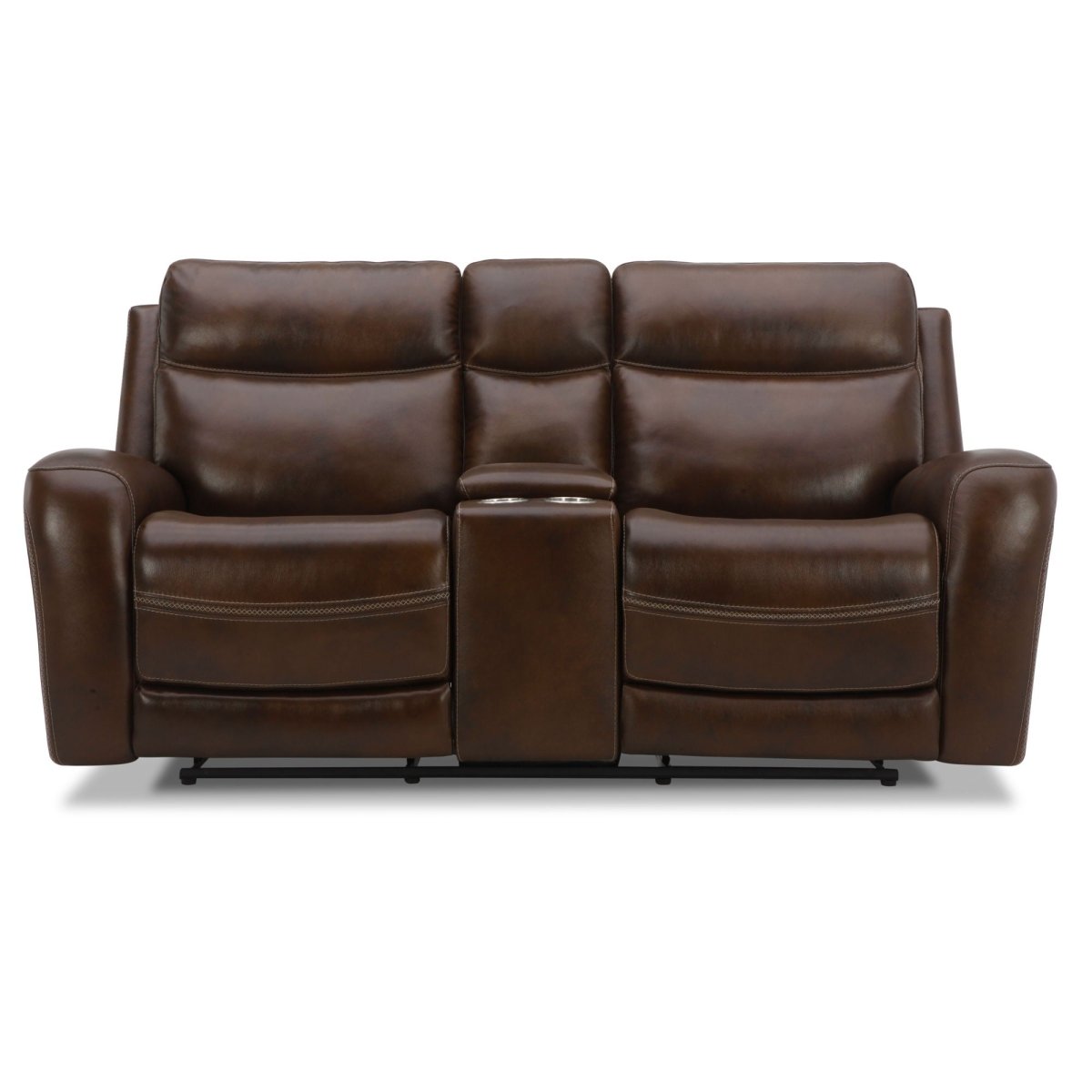 Blair - Loveseat With Console P2 & ZG - Cognac Reclining Loveseats by Liberty Furniture - Walls Furniture & Mattress