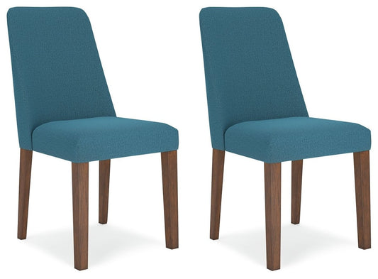 Lyncott - Dining Uph Side Chair (Set of 2) - Blue / Brown Chair Sets by Signature Design by Ashley® - Walls Furniture & Mattress