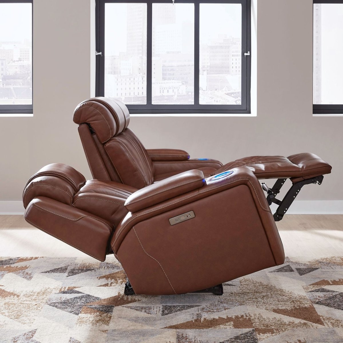 Caswell - Sofa P2 & ZG - Brown Reclining Sofas by Liberty Furniture - Walls Furniture & Mattress