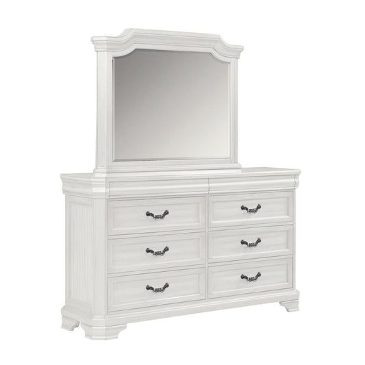 Lyndhurst - Dresser & Mirror Dresser & Mirror by New Classic - Walls Furniture & Mattress