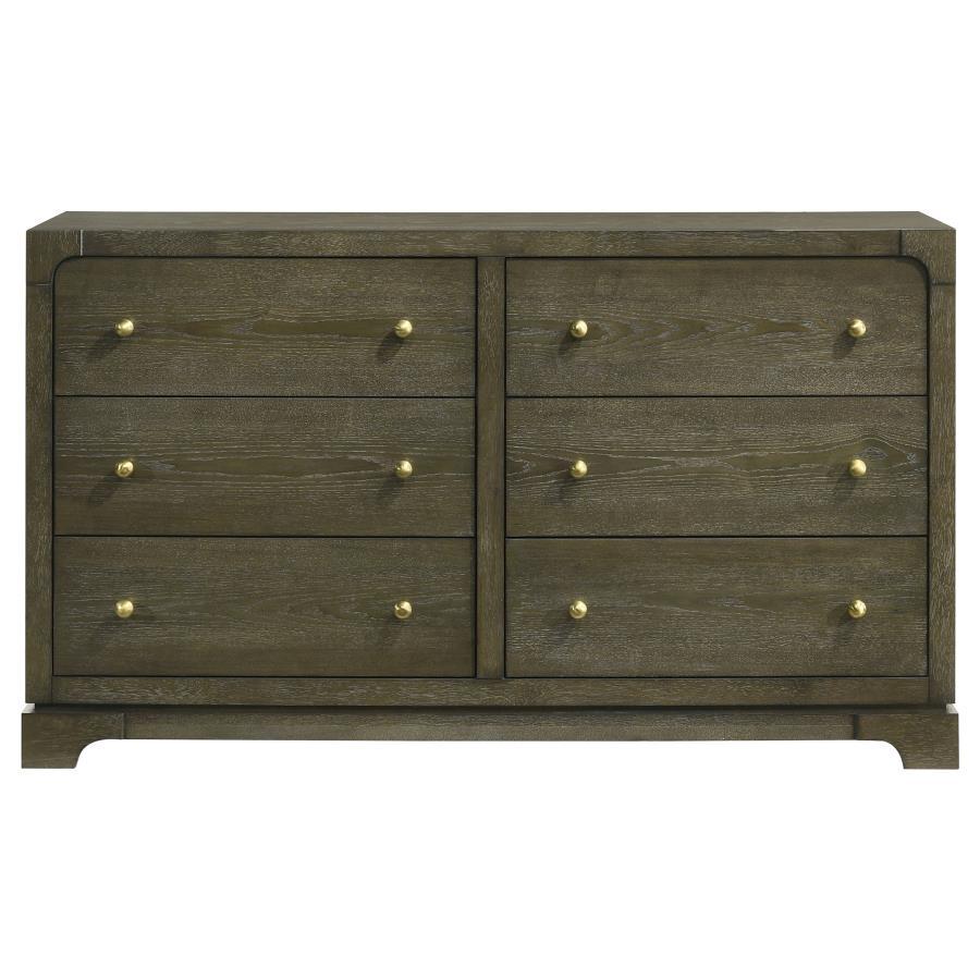 Gran Park - 6 - Drawer Dresser Cabinet Dressers by Coaster Fine Furniture - Walls Furniture & Mattress