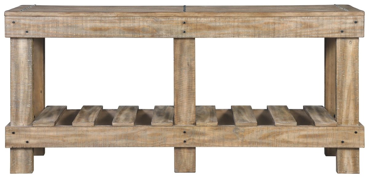 Susandeer - Console Sofa Table - Brown Console Tables by Signature Design by Ashley® - Walls Furniture & Mattress