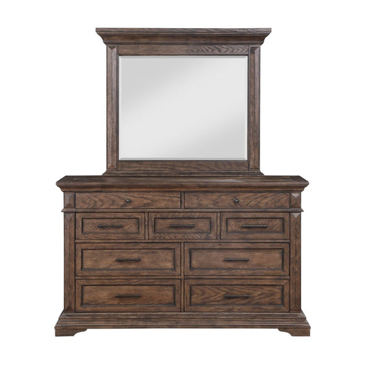 Mar Vista - Mirror - Walnut Mirrors by New Classic - Walls Furniture & Mattress