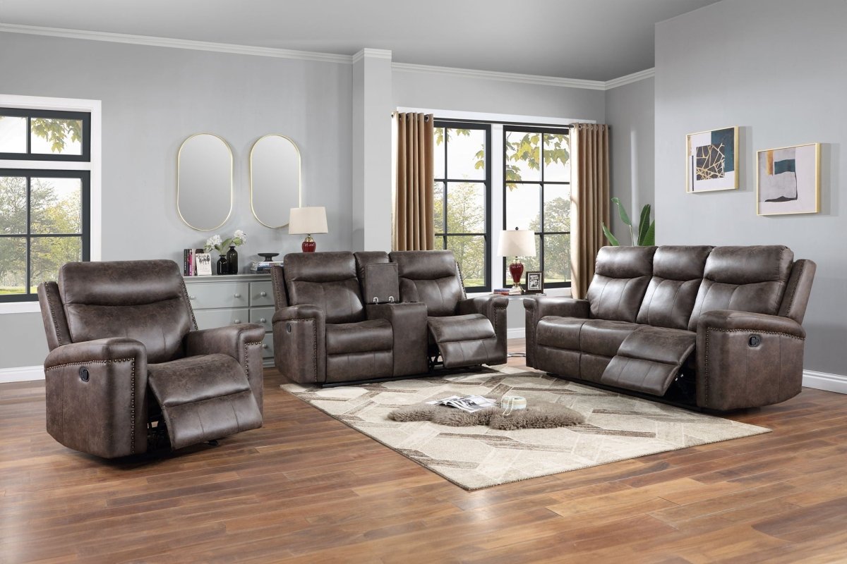 Quade - Reclining Sofa Set Reclining Sofas & Loveseats by New Classic - Walls Furniture & Mattress