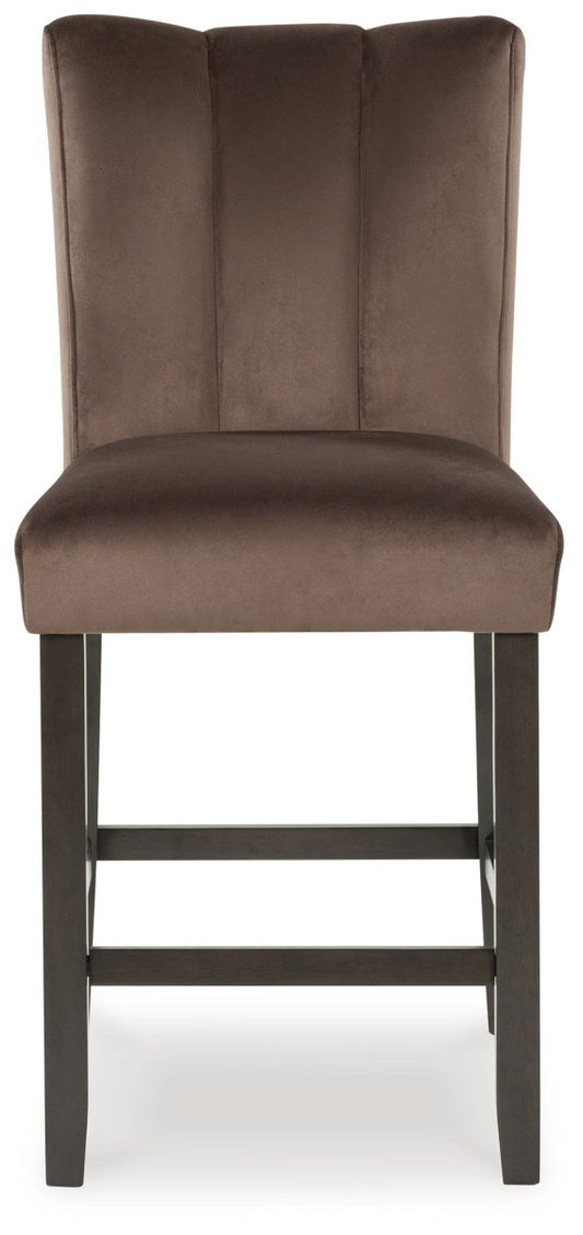 Jeshina - Upholstered Barstool (Set of 2) - Mocha Stool Sets by Signature Design by Ashley® - Walls Furniture & Mattress