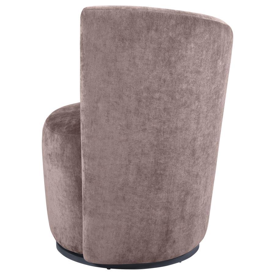 Nueva - Upholstered Swivel Chair Curved Backrest Swivel Chairs by Coaster Fine Furniture - Walls Furniture & Mattress