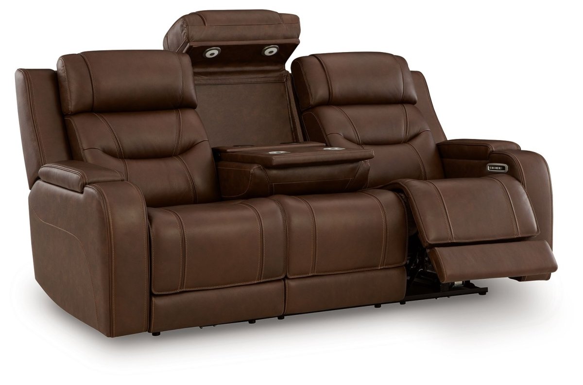 Knightington - Power Reclining Sofa With Audio Seating Reclining Sofas by Signature Design by Ashley® - Walls Furniture & Mattress
