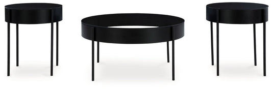 Ardoline - Occasional Table Set (Set of 3) - Black Table Sets by Signature Design by Ashley® - Walls Furniture & Mattress