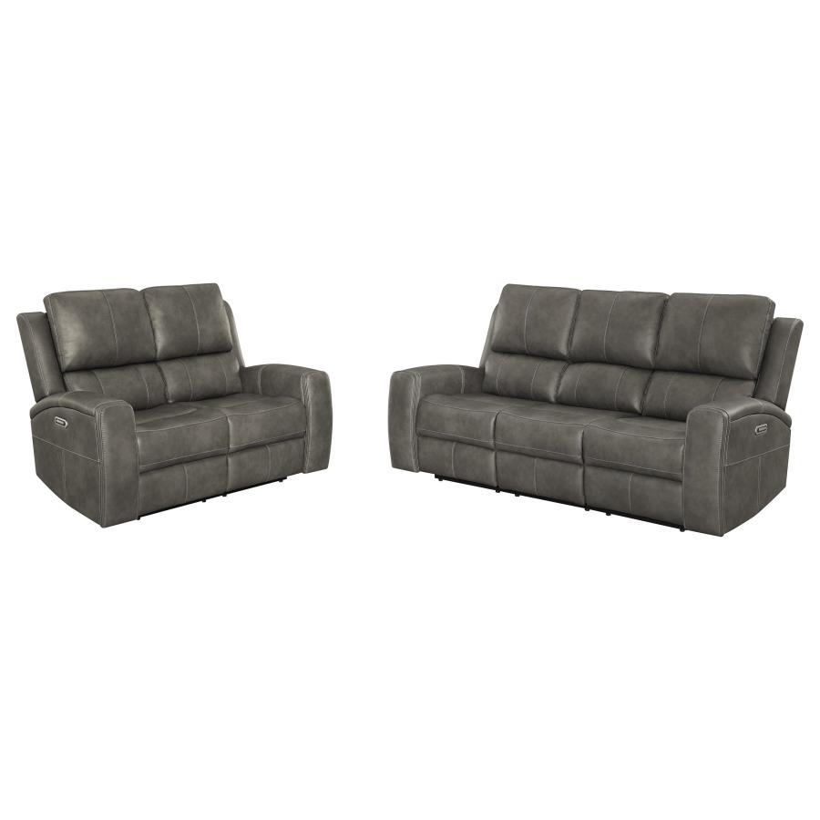 Brickston - Triple Power Reclining Sofa Set Reclining Sofas & Loveseats by Coaster Fine Furniture - Walls Furniture & Mattress