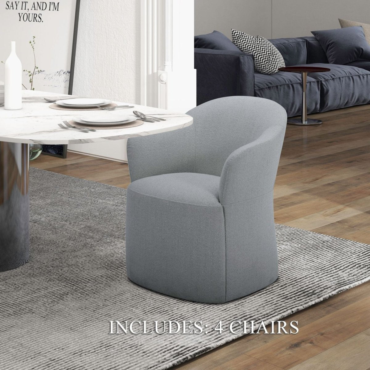 Accent Dining - Dining Chairs With Casters (Set of 4) Chair Sets by Liberty Furniture - Walls Furniture & Mattress