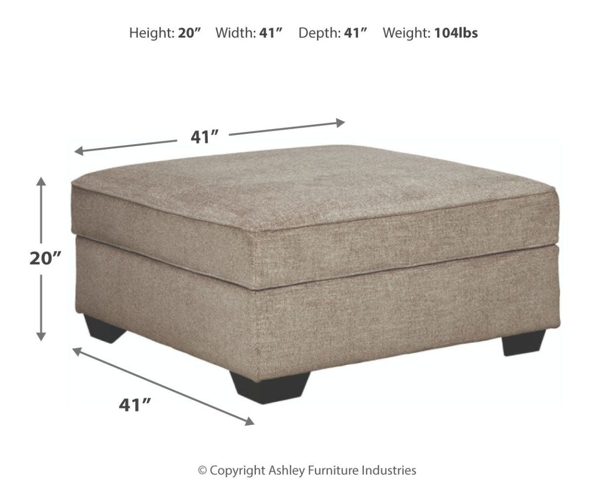 Bovarian - Ottoman With Storage - Stone Storage Ottomans by Signature Design by Ashley® - Walls Furniture & Mattress