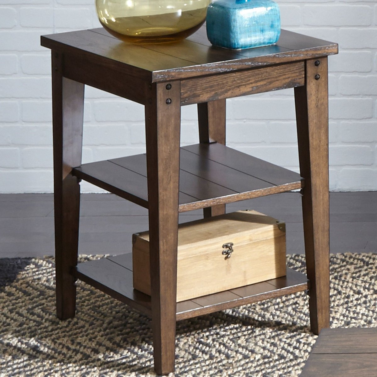 Lake House - Tiered Table Chair Side Tables by Liberty Furniture - Walls Furniture & Mattress