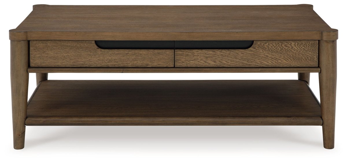Roanhowe - Rectangular Cocktail Table - Brown Cocktail Tables by Signature Design by Ashley® - Walls Furniture & Mattress