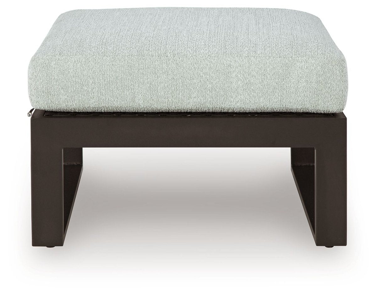 Beachloft - Ottoman With Cushion - Black / Gray Ottomans by Signature Design by Ashley® - Walls Furniture & Mattress