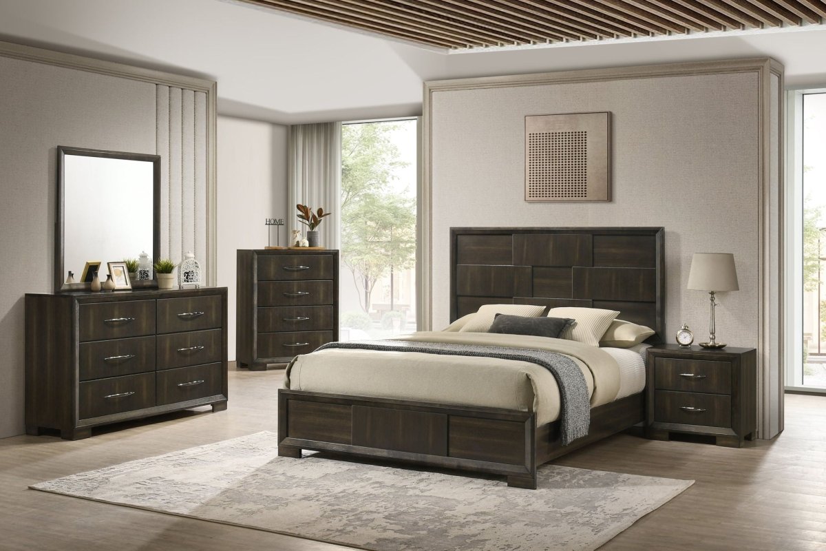 Langston - 5 Drawer Chest - Espresso Accent Chests by New Classic - Walls Furniture & Mattress