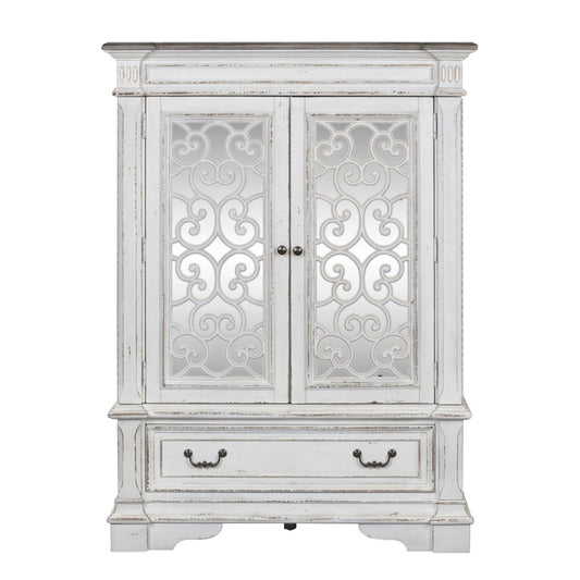 Abbey Park - Mirrored Door Chest - White Door Chests by Liberty Furniture - Walls Furniture & Mattress