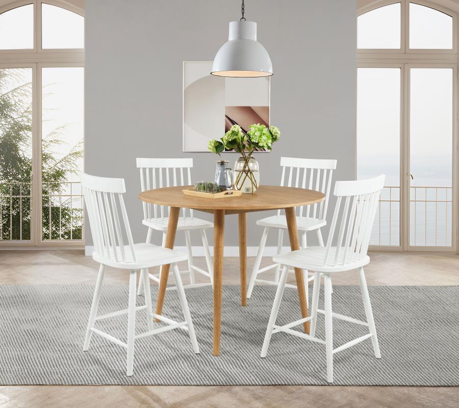 Andrews - Round Counter Dining Set 5 Piece Dining Room Sets by Coaster Fine Furniture - Walls Furniture & Mattress