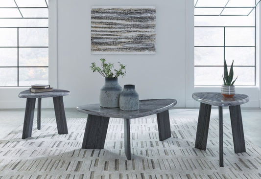 Bluebond - Occasional Table Set (Set of 3) - Gray Table Sets by Signature Design by Ashley® - Walls Furniture & Mattress