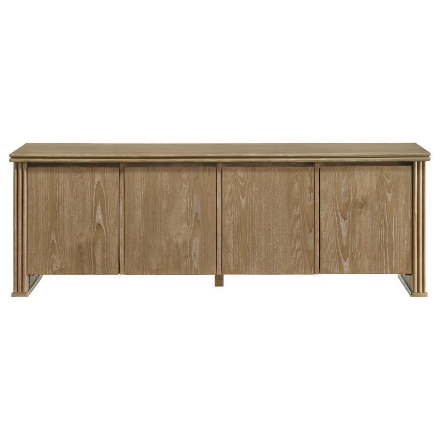 Adina - 70" TV Stand Media Console - Distressed Light Brown TV Stands by Coaster Fine Furniture - Walls Furniture & Mattress