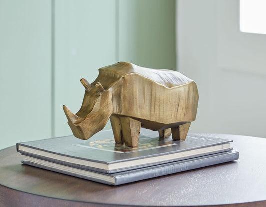 Gentwell - Sculpture - Antique Gold Finish Sculptures & Figurines by Signature Design by Ashley® - Walls Furniture & Mattress