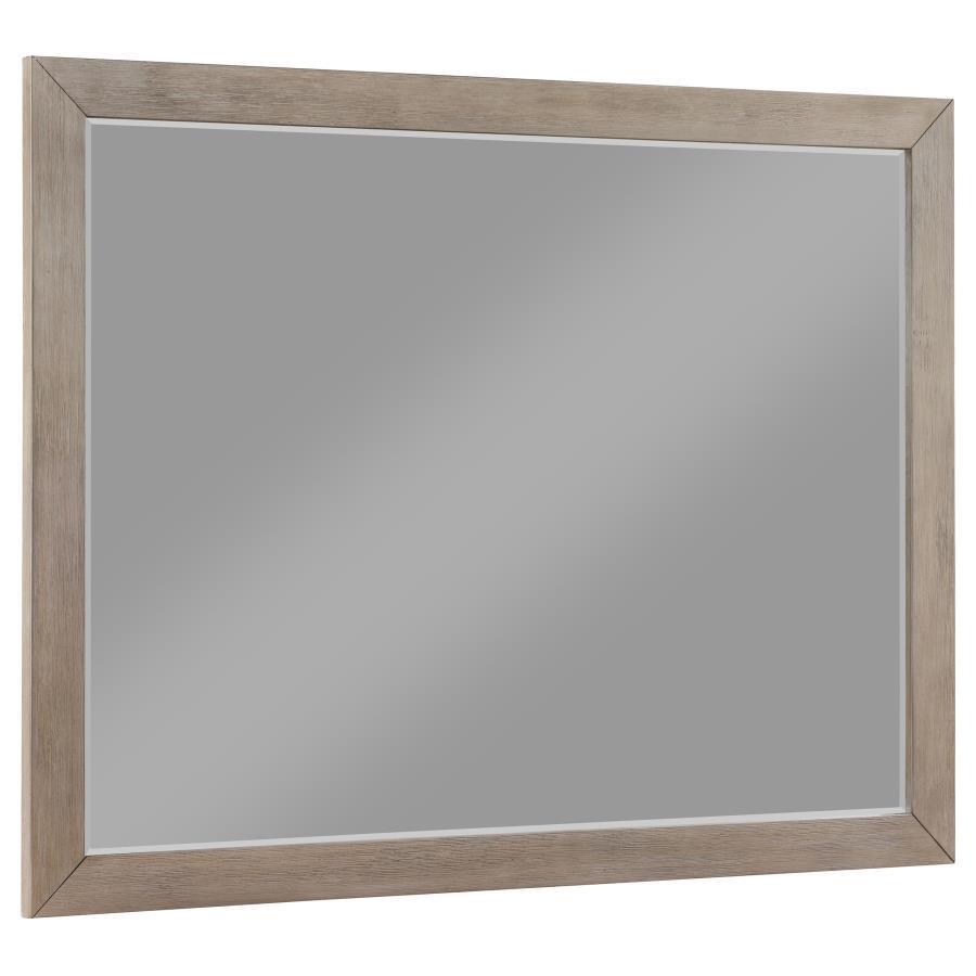 Kenora - Dresser Mirror - Barley Brown Bedroom Mirrors by Coaster Fine Furniture - Walls Furniture & Mattress