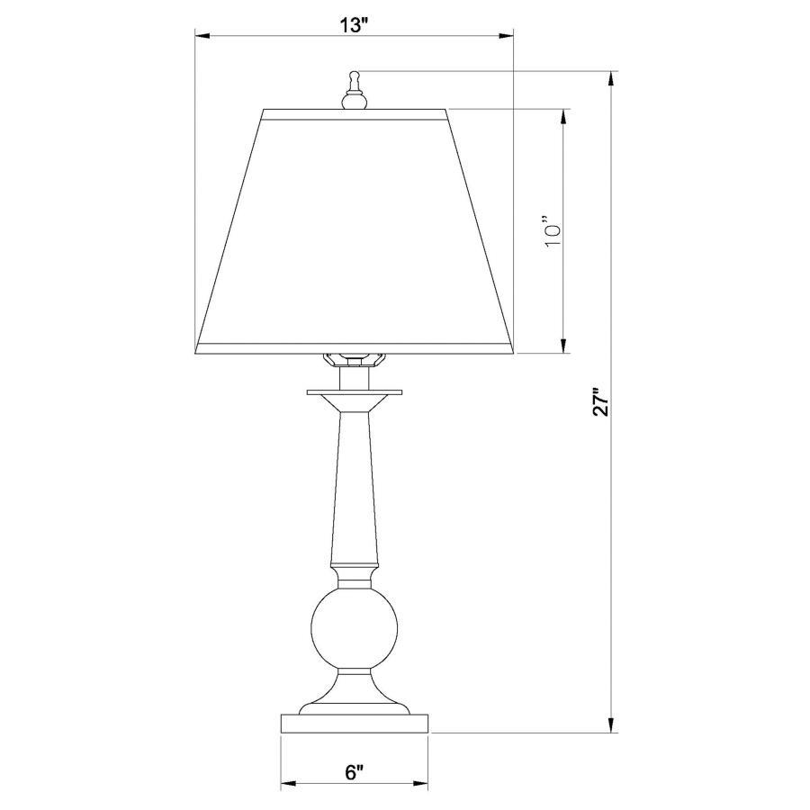 Ochanko - Empire Shade Table Lamp (Set of 2) - Bronze Lamp Sets by CoasterEveryday - Walls Furniture & Mattress