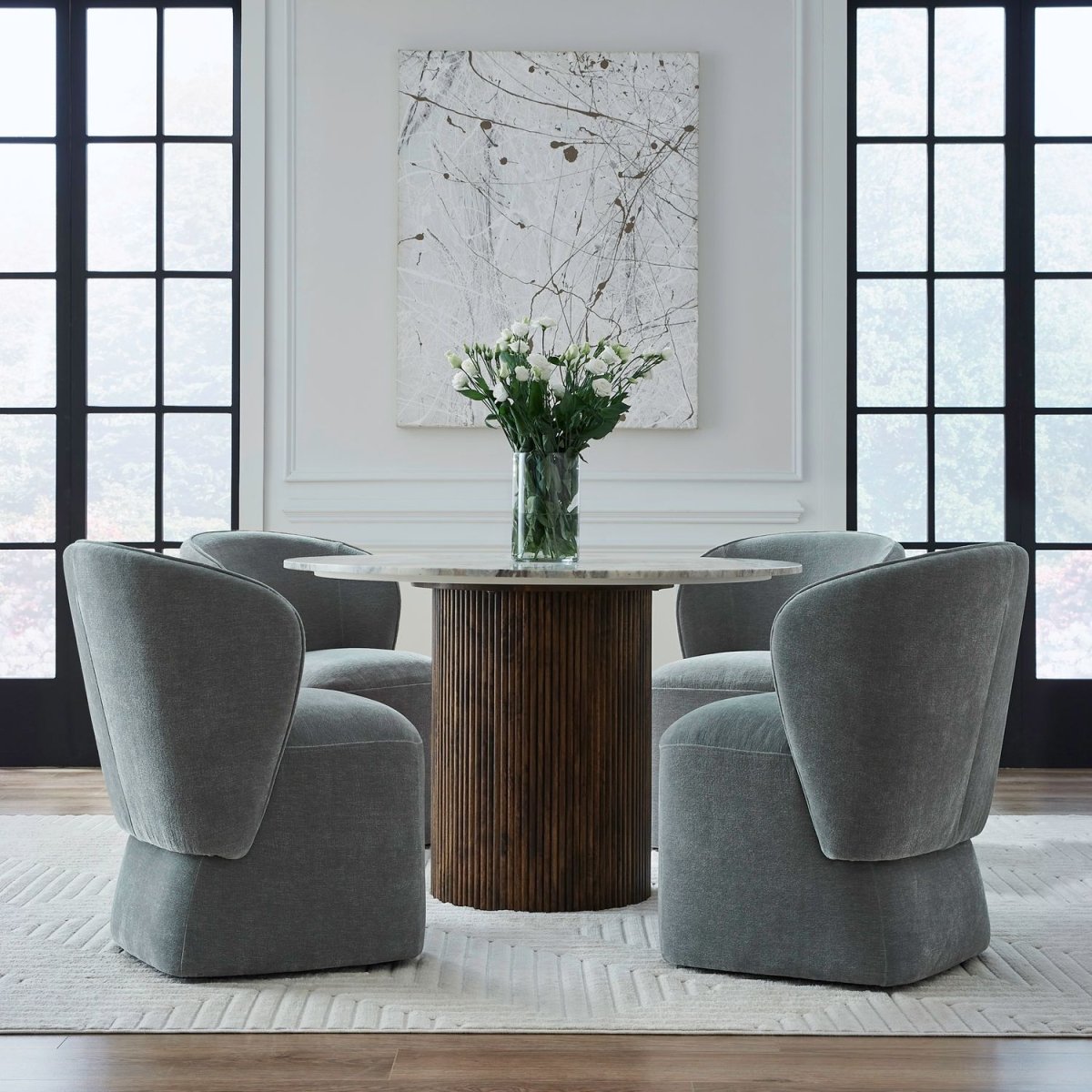 Accent Dining - Dining Chair With Casters Side Chairs by Liberty Furniture - Walls Furniture & Mattress