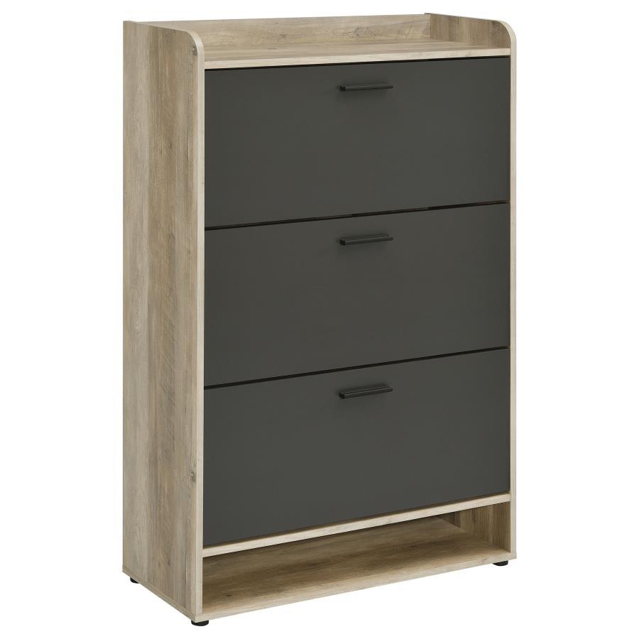 Denia - 3 - Tier Engineered Wood Shoe Cabinet Shoe Cabinets by CoasterEveryday - Walls Furniture & Mattress