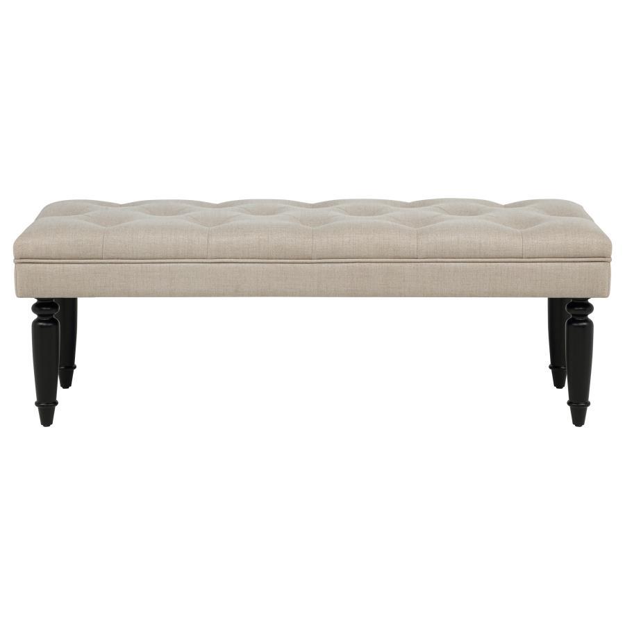Marsha - 52" Upholstered Entryway Accent Bench - Latte Upholstered Benches by Coaster Fine Furniture - Walls Furniture & Mattress