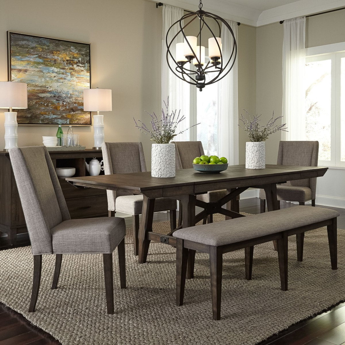 Double Bridge - Table Set 5 Piece Dining Room Sets by Liberty Furniture - Walls Furniture & Mattress