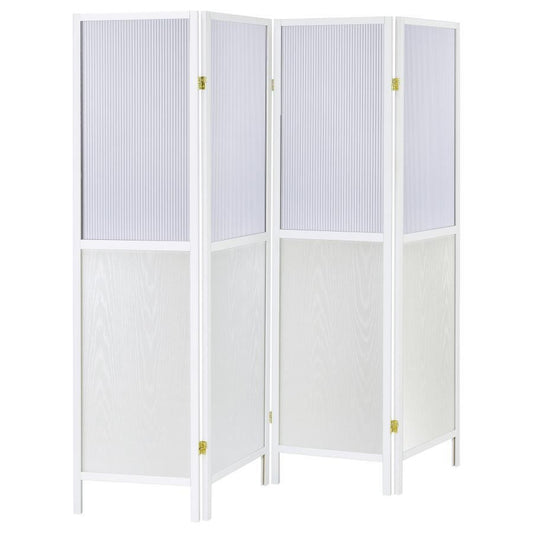 Mattison - 4 - Panel Room Divider Folding Shoji Screen Room Dividers by Coaster Fine Furniture - Walls Furniture & Mattress