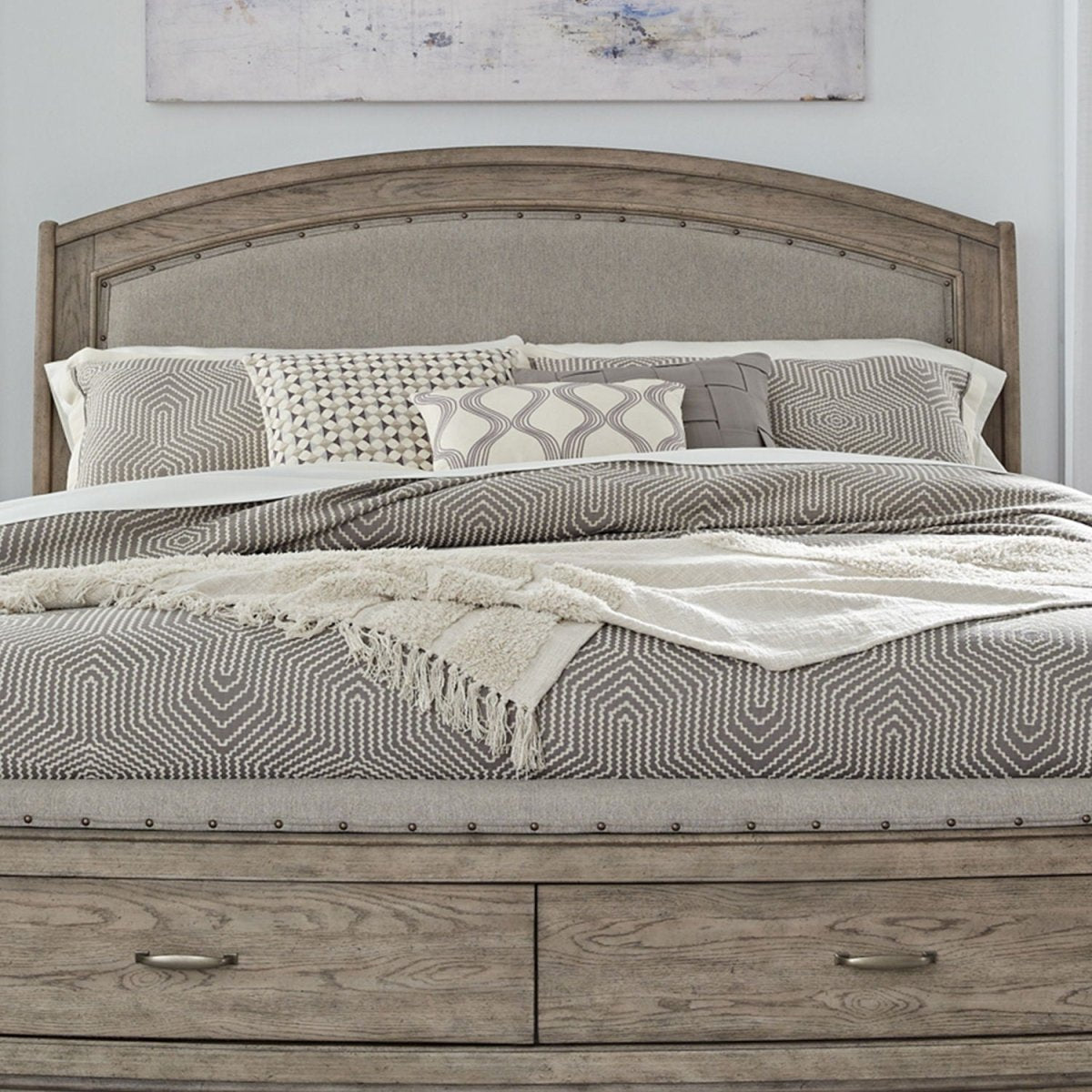 Avalon - Upholstered Headboard Upholstered Headboards by Liberty Furniture - Walls Furniture & Mattress