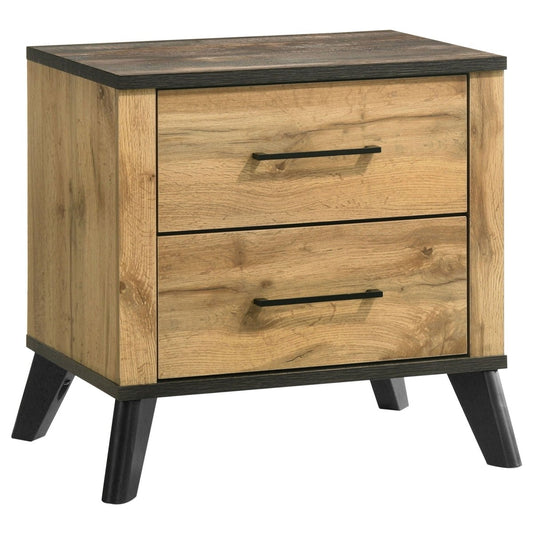 Kaywood - 2 - Drawer Nightstand Bedside Table - Natural Pine Accent Nightstands by Coaster Fine Furniture - Walls Furniture & Mattress