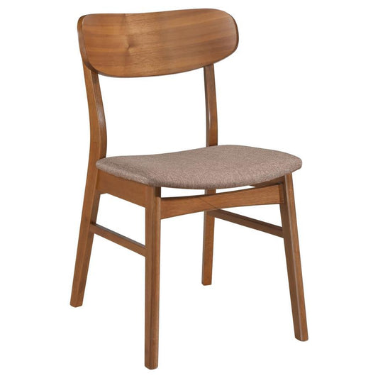 Dortch - Dining Side Chair (Set of 2) - Walnut And Brown Chair Sets by Coaster Fine Furniture - Walls Furniture & Mattress