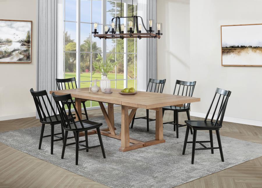 Middleton - 106" Extension Leaf Dining Set 8 + Piece Dining Room Sets by Coaster Fine Furniture - Walls Furniture & Mattress