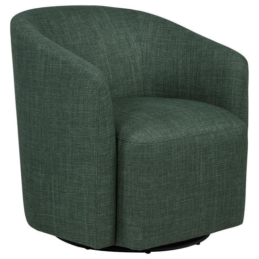 Mossbrook - Fabric Upholstered Swivel Accent Chair Swivel Chairs by Coaster Fine Furniture - Walls Furniture & Mattress