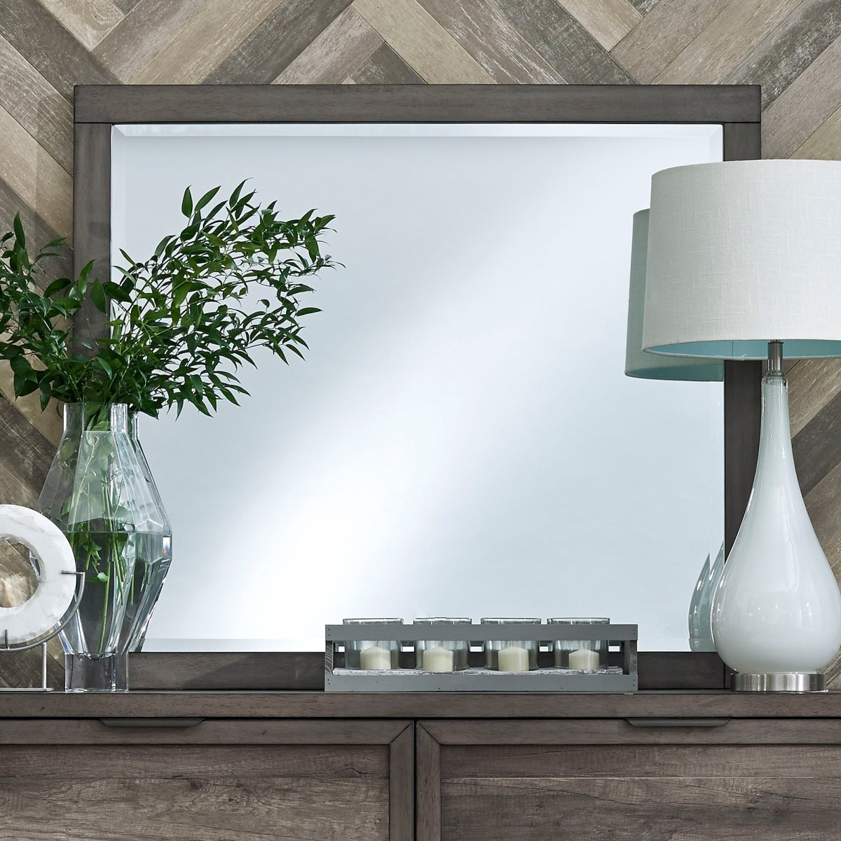 Tanners Creek - Mirror - Dark Gray Bedroom Mirrors by Liberty Furniture - Walls Furniture & Mattress