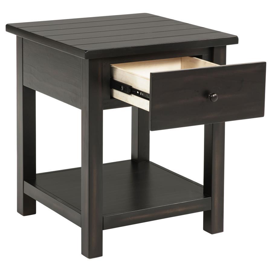 Payne - 1 Drawers Wood End Table with Shelf End Tables by Coaster Fine Furniture - Walls Furniture & Mattress