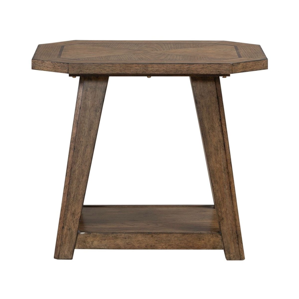 Carolina Park - Octagonal End Table - Brown End Tables by Liberty Furniture - Walls Furniture & Mattress
