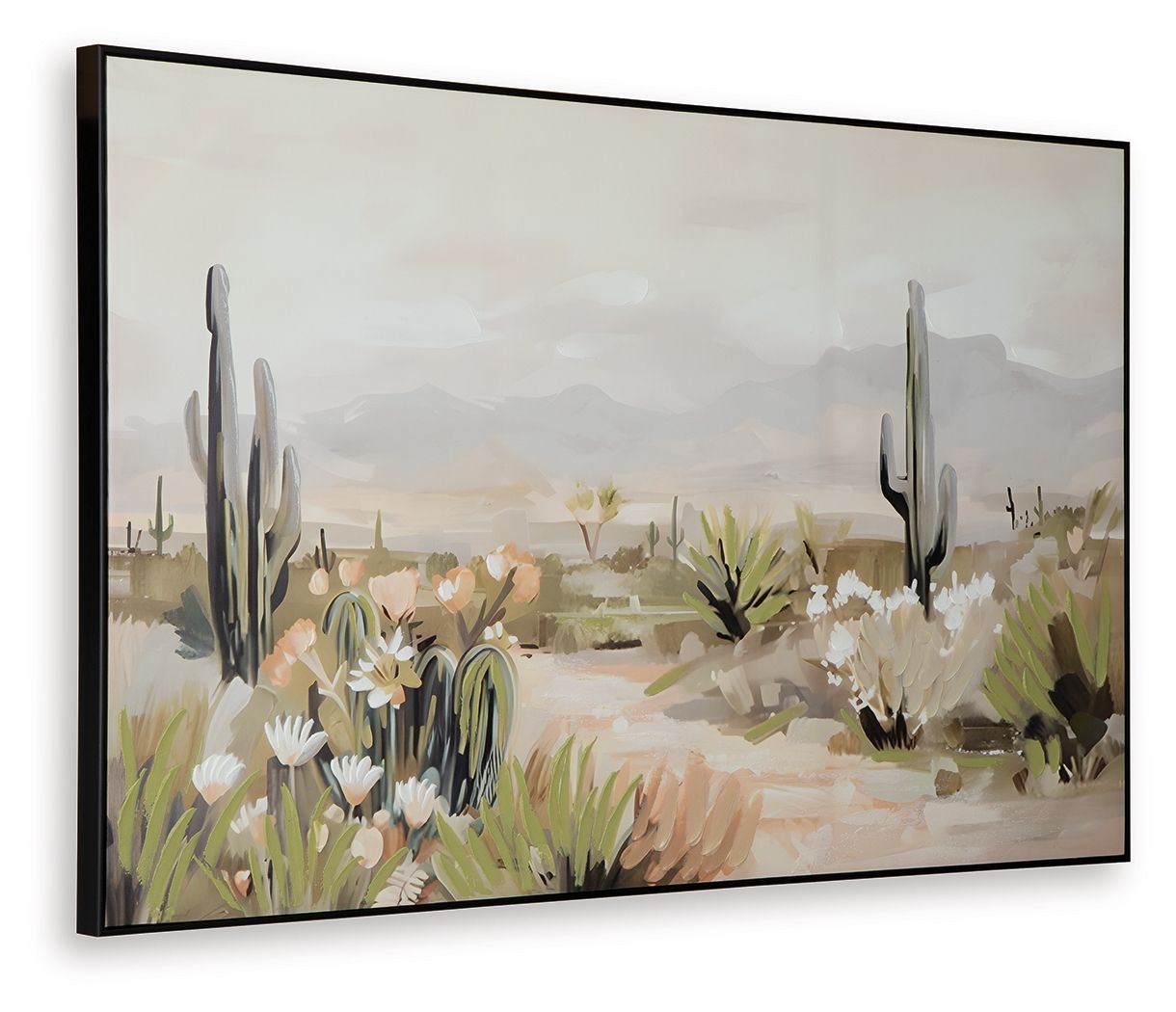 Sidworth - Green / Beige / Gray - Wall Art Canvas Art by Signature Design by Ashley® - Walls Furniture & Mattress