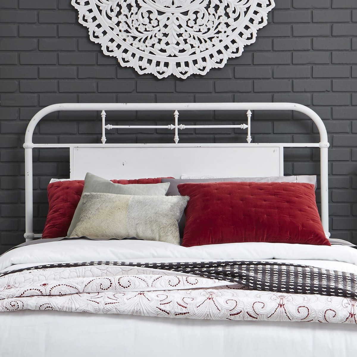 Vintage Series - Metal Headboard Panel Headboards by Liberty Furniture - Walls Furniture & Mattress