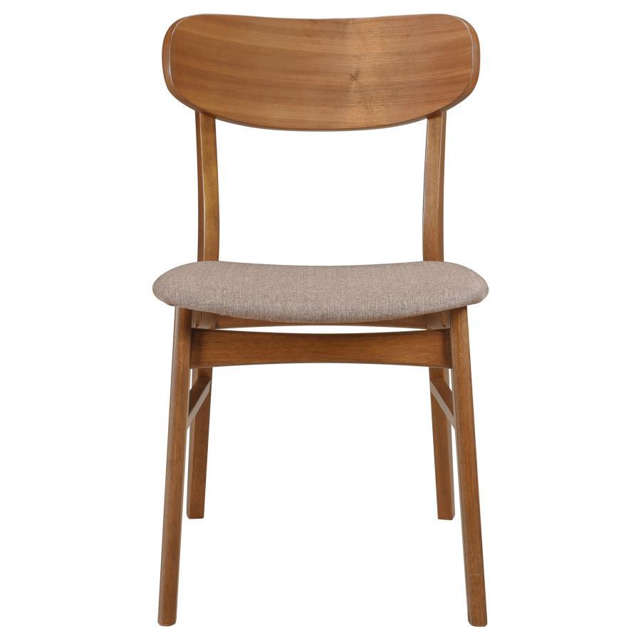 Dortch - Dining Side Chair (Set of 2) - Walnut And Brown Chair Sets by Coaster Fine Furniture - Walls Furniture & Mattress