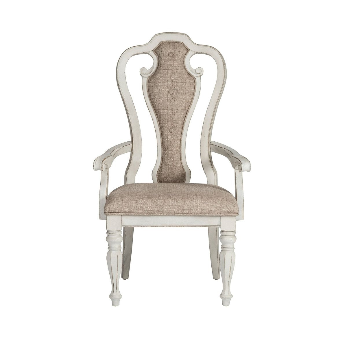 Magnolia Manor - Splat Back Upholstered Chair Arm Chairs by Liberty Furniture - Walls Furniture & Mattress