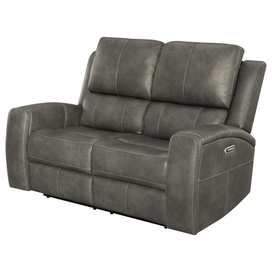 Brickston - Triple Power Reclining Loveseat Reclining Loveseats by Coaster Fine Furniture - Walls Furniture & Mattress