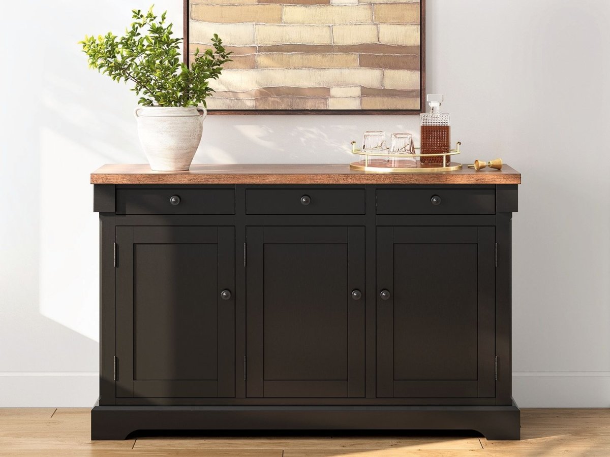Wildenauer - Brown / Black - Dining Room Buffet Servers by Signature Design by Ashley® - Walls Furniture & Mattress